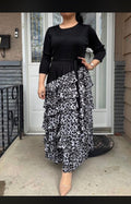 Animal print maxi dress