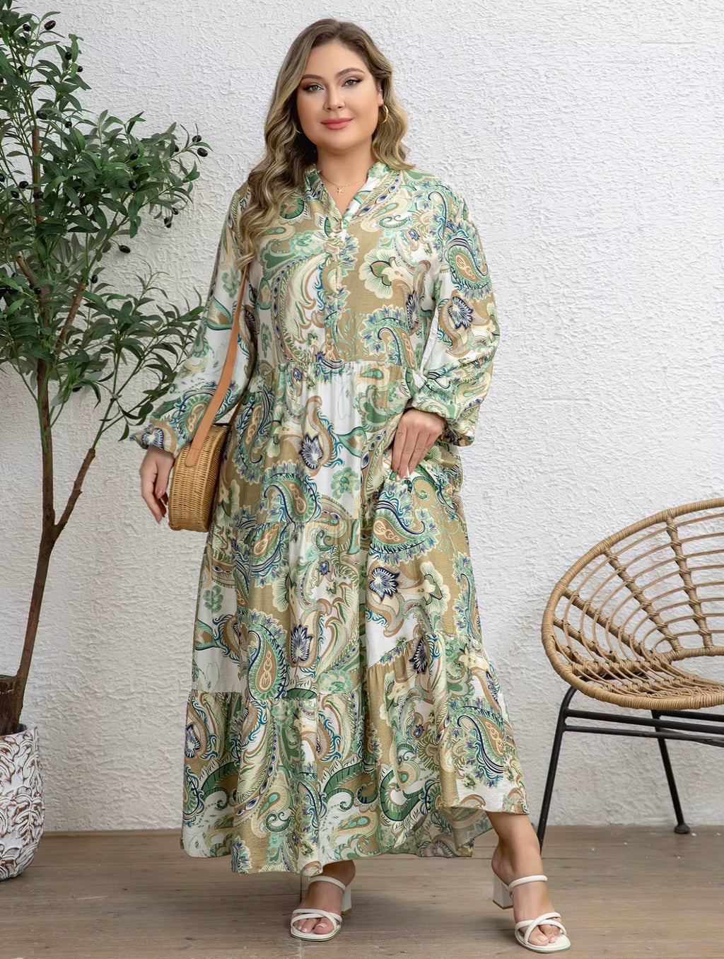 Paisley Dress Plus Size)
