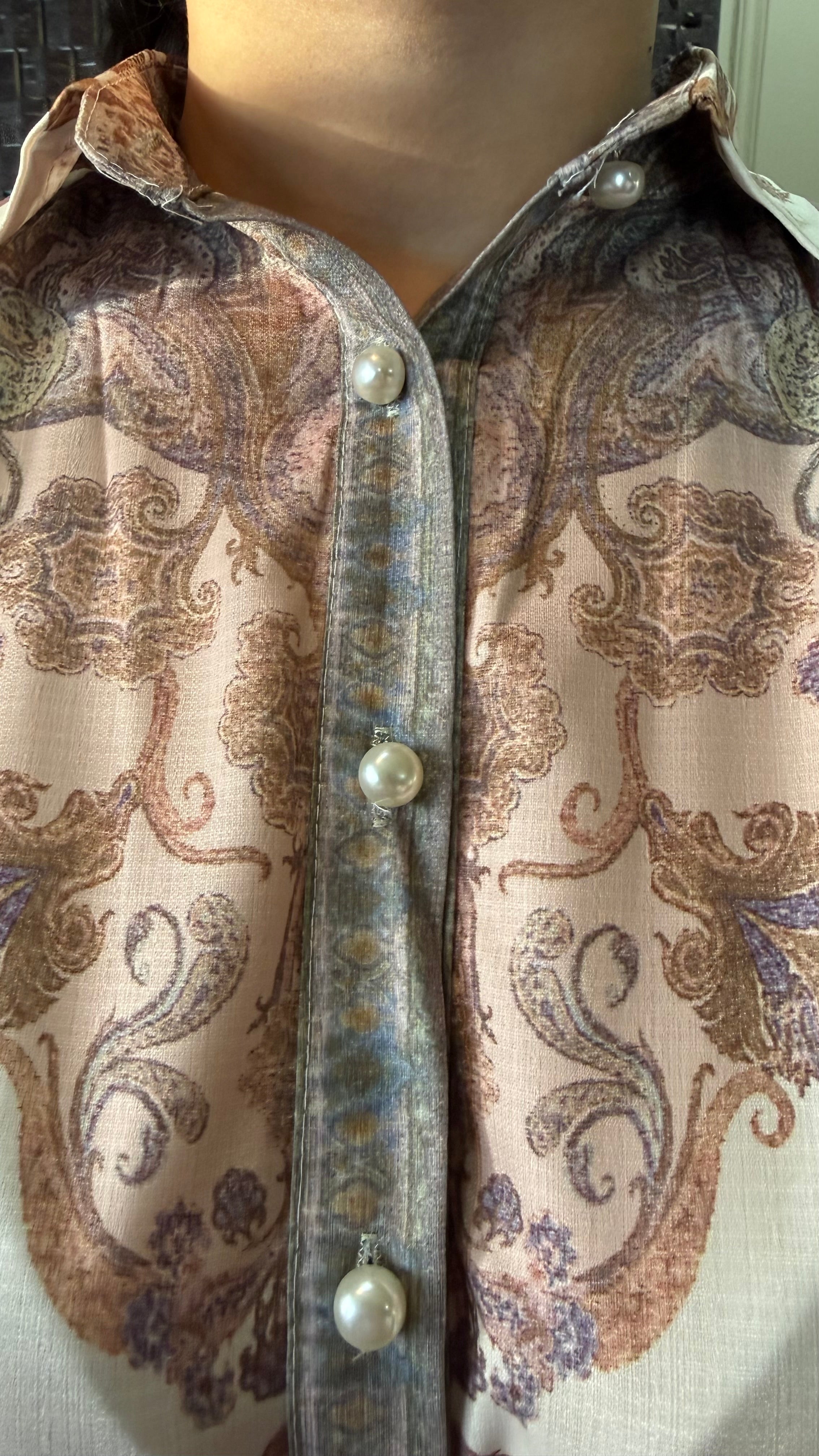 Paisley Button-Down Dress